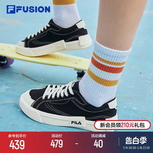 休闲板鞋 运动鞋 女鞋 FILA 男鞋 FUSION斐乐官方POP复古帆布鞋