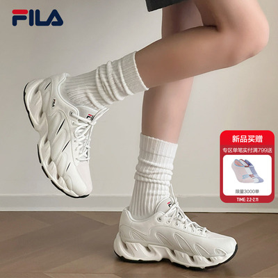 V头鞋|FILA VETTA斐乐女鞋老爹鞋2026春季新款厚底鞋子休闲运动鞋
