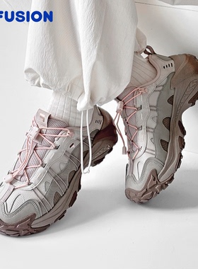 山脉鞋2丨FILA FUSION斐乐新年红色女鞋户外徒步登山鞋男鞋运动鞋