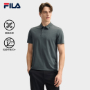 新款 FILA 2025夏季 斐乐官方男子针织短袖 防晒凉感上衣 菁英POLO衫