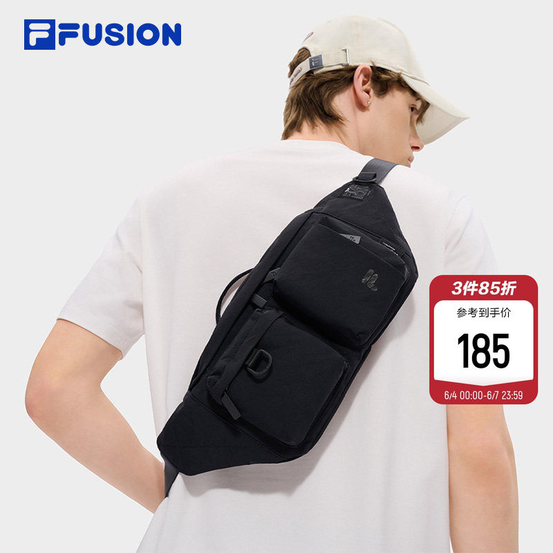 FILA FUSION斐乐包包情侣款腰包2026夏新款时尚休闲单肩包随身包