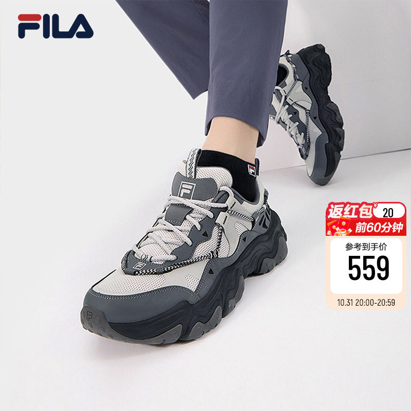 fila 斐乐官方男鞋老爹鞋运动鞋2024秋季新款鞋子猫爪鞋5代休闲鞋