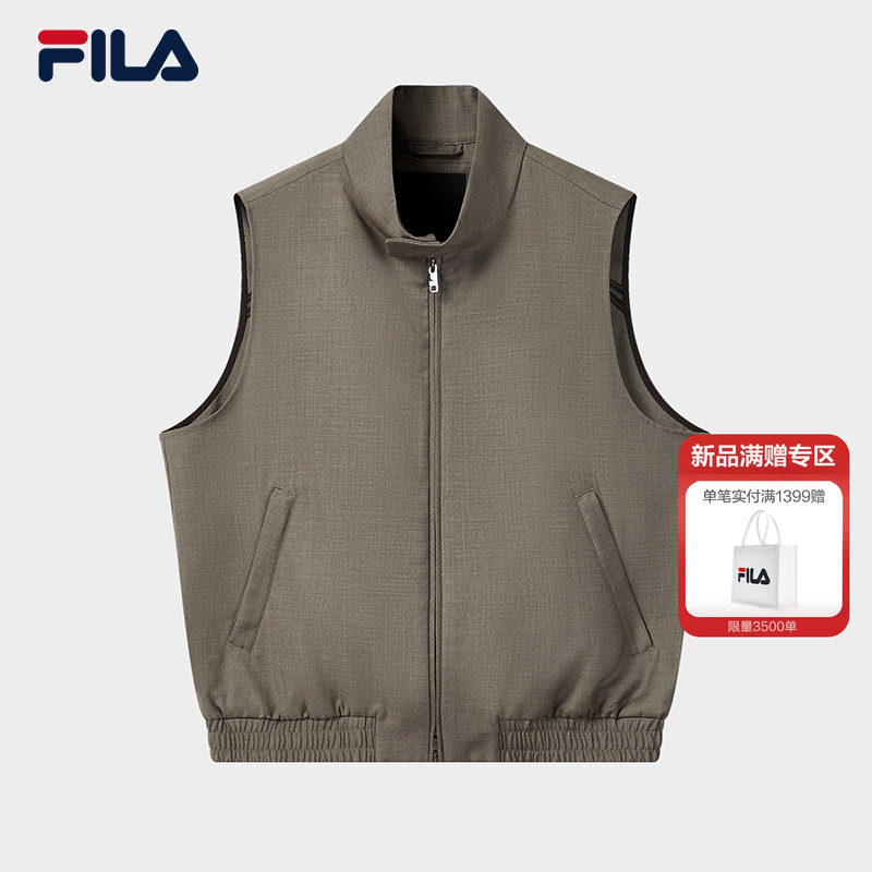 FILA MILANO斐乐官方女梭织马甲26夏新款时尚休闲宽松绵