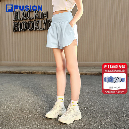 FILAFUSION斐乐女子梭织短裤