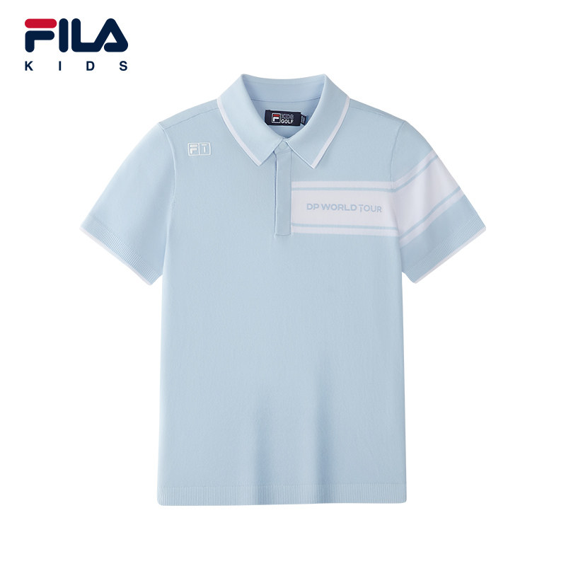 FILA KIDS斐乐童装男大童毛衣2026夏新款儿童高尔夫运动