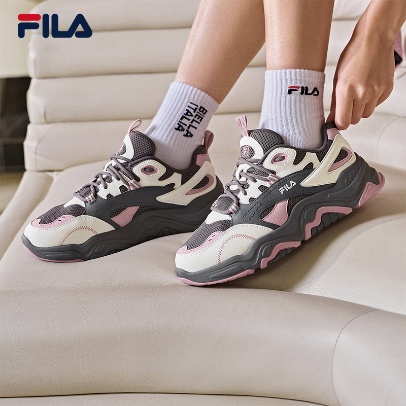 山丘鞋|FILA 斐乐官方女鞋休闲鞋红色鞋子运动鞋春季厚底款老爹鞋