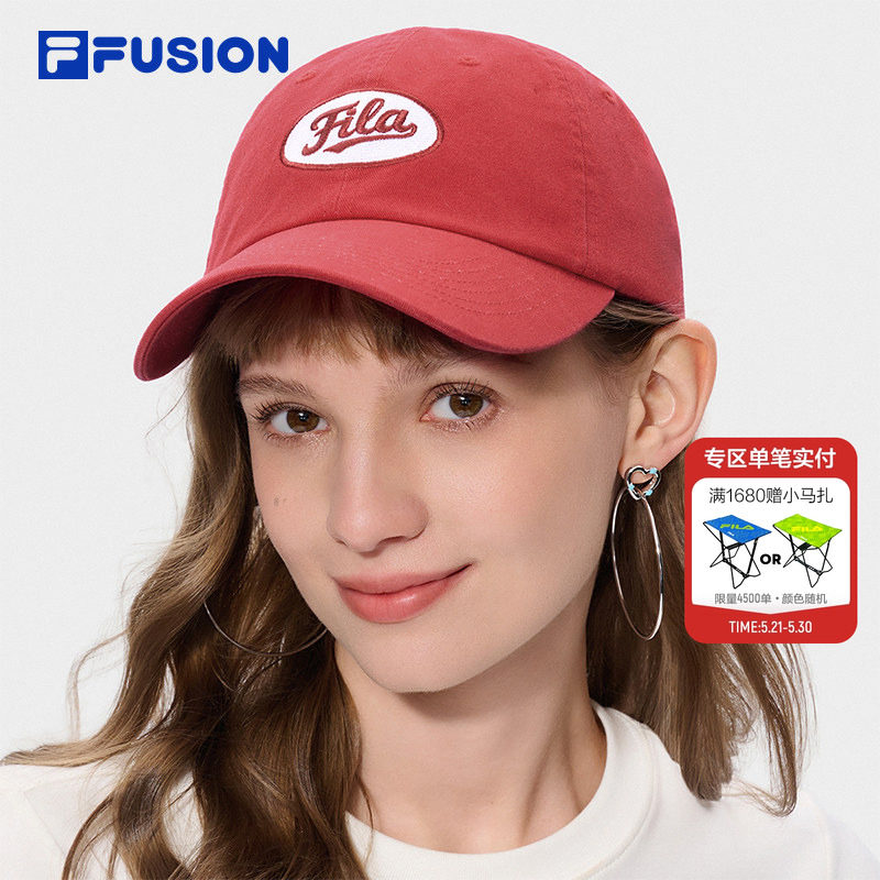 斐乐棒棒糖帽|FILA FUSION斐乐软顶棒球帽26新运动帽遮