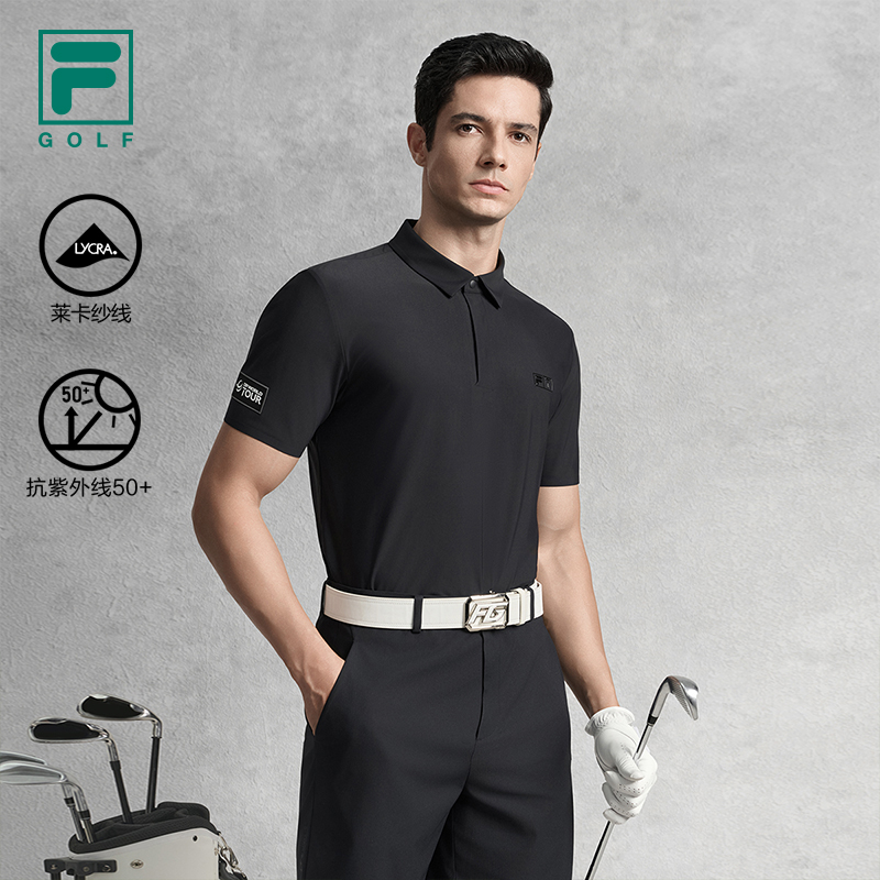 FILA斐乐针织短袖POLO衫