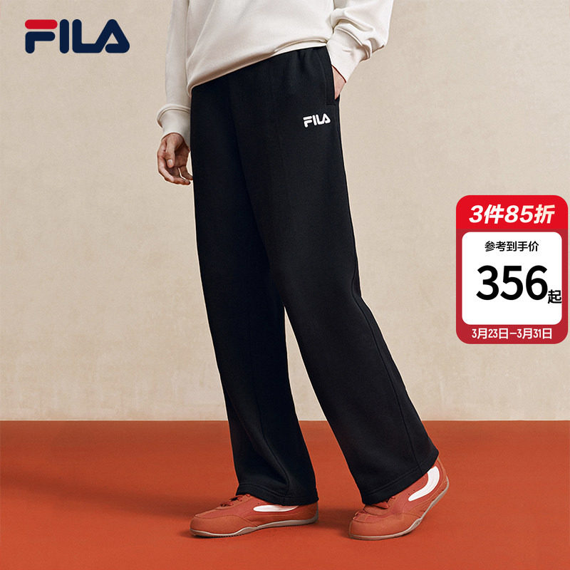 马上起飞|FILA斐乐官方女长裤休闲宽松新款男士卫裤直筒运动裤子