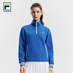 网球运动长袖 CHINA FILA斐乐官方卫衣女2025冬新款 上衣 OPEN