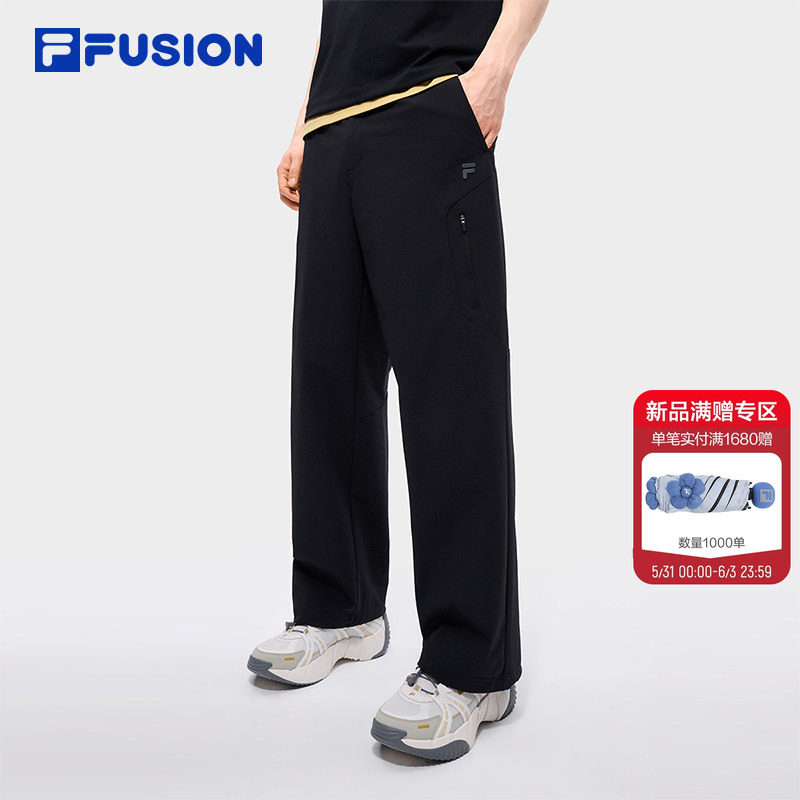 章昊同款FILA FUSION斐乐长裤男2026夏季新款休闲宽松