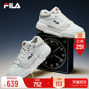斐乐中帮板鞋丨FILA小白鞋26冬季新款男子百搭复古休闲美式运动鞋