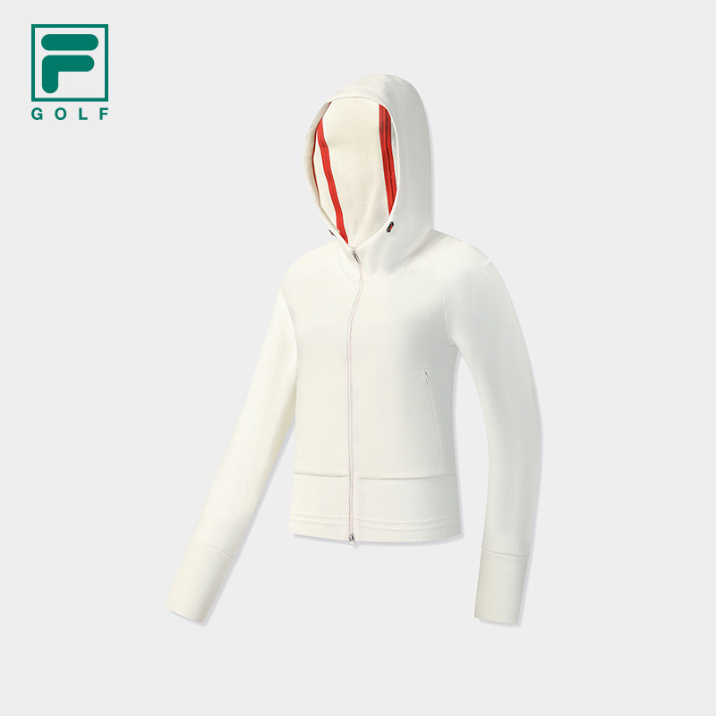 FILA斐乐官方女士棉服2025冬季新款高尔夫运动基础保暖连帽外