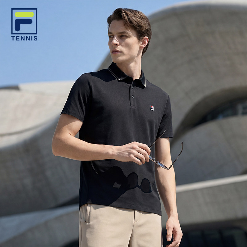 FILA 斐乐官方短袖POLO衫男2026夏季新款运动速干防晒上