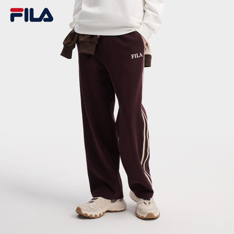 FILA 斐乐官方男士针织长裤2026春新款通勤舒适休闲直口裤运