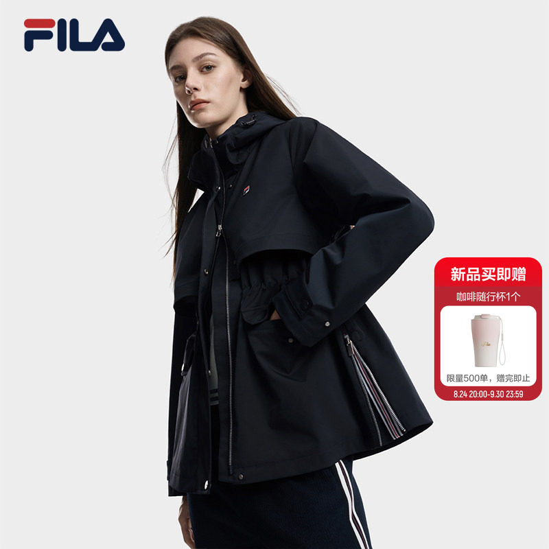 斐乐轻薄棉服│运动连帽保暖外套图片