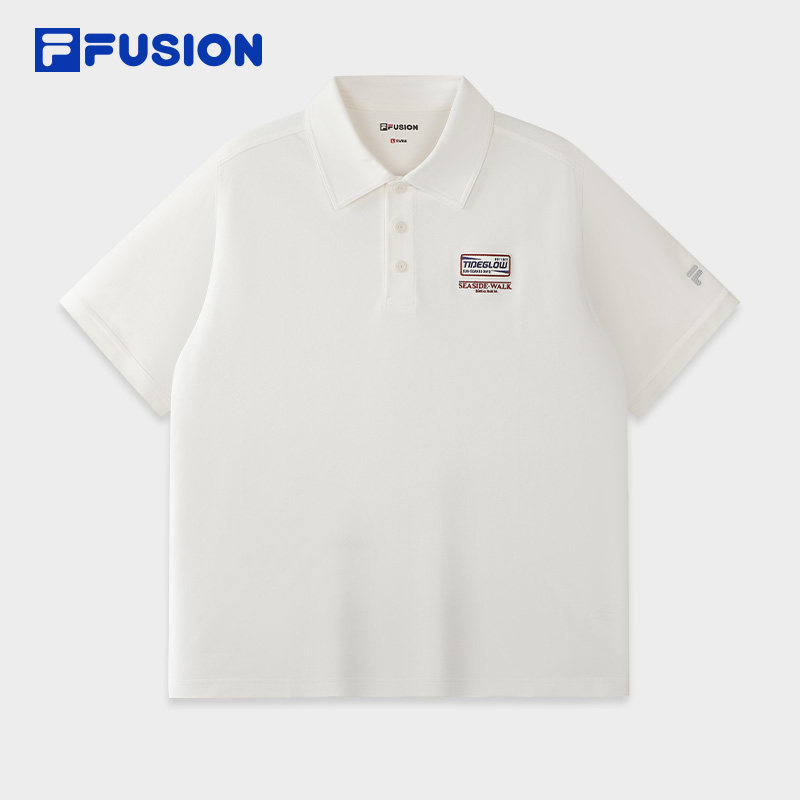 FILA FUSION斐乐针织短袖POLO衫26秋新款男装简约休闲宽松上衣