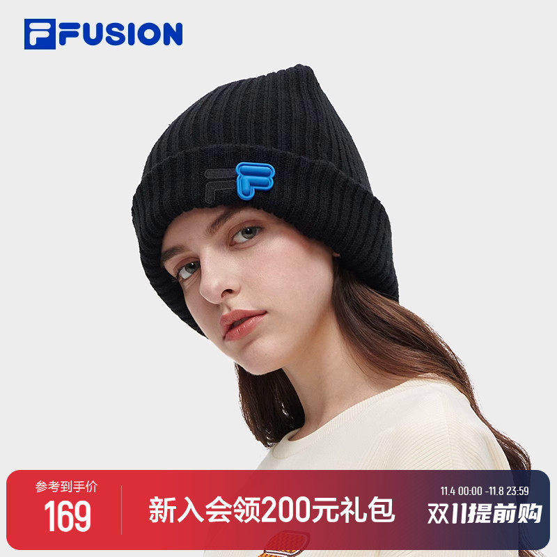 FILA FUSION斐乐潮牌情侣款小F多彩针织帽2023冬季新款时尚毛线帽怎么样,好用不?