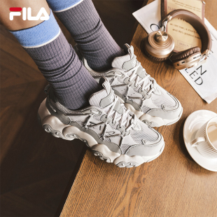 复古春季 女鞋 鞋 子休闲鞋 猫爪6代 厚底运动鞋 FILA斐乐官方老爹鞋