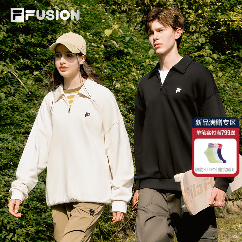 FILAFUSION斐乐针织长袖上衣