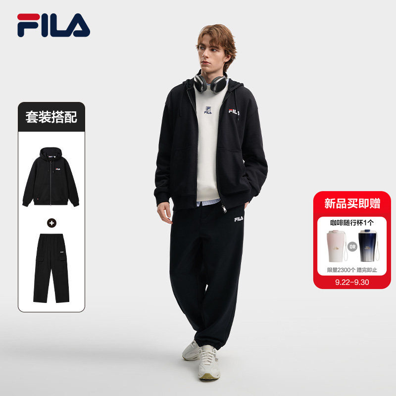 FILA斐乐针织连帽外套