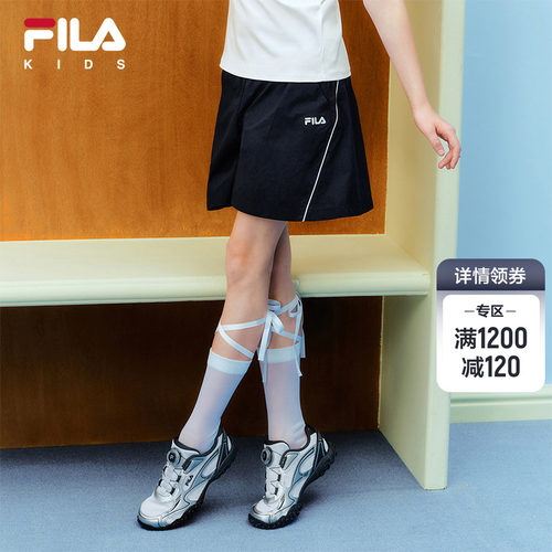 FILAKIDS斐乐女童梭织五分裤