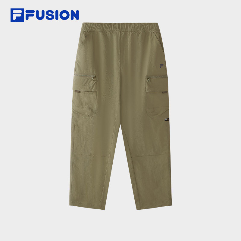章昊同款FILA FUSION斐乐潮牌梭织长裤男2026夏季新款