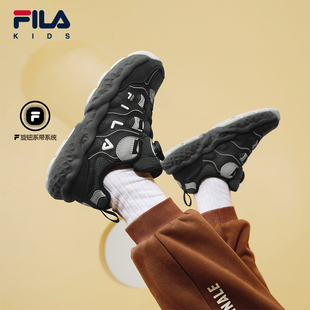 FILA KIDS斐乐童鞋儿童篮球鞋2025冬季款男女大童旋钮松饼运动鞋