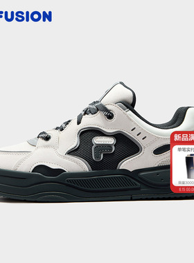 FILA FUSION斐乐潮牌BANK II DX女鞋2026夏季新款板鞋厚底板鞋