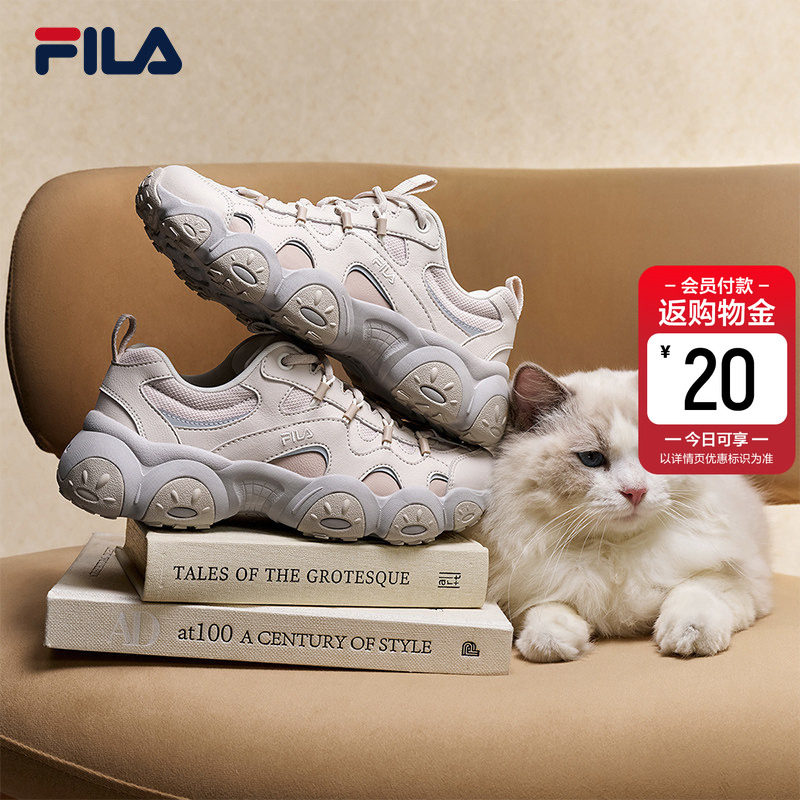 猫爪7代|FILA斐乐女鞋老爹鞋2026春季新款厚底鞋休闲鞋复古
