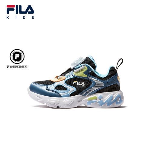 FILA KIDS斐乐童鞋儿童跑步鞋夏季款男女小童旋钮复古运动鞋