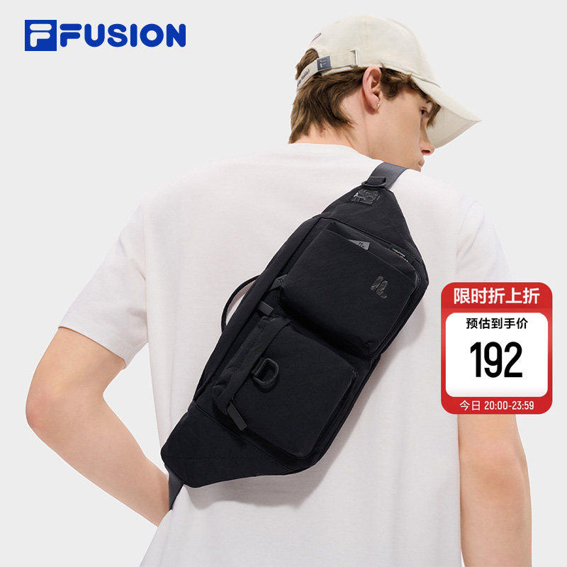 FILA FUSION斐乐包包情侣款腰包2026夏新款时尚休闲单肩包随身包