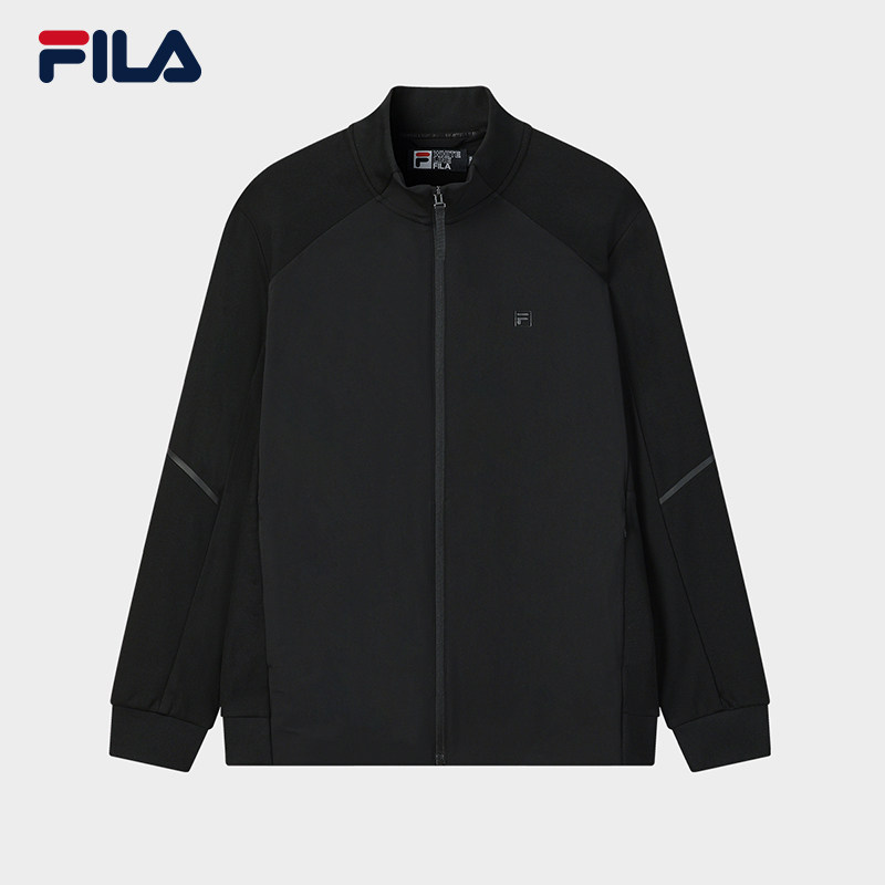 FILA 斐乐官方男士针织长袖外套2026夏新款时尚休闲舒适立领