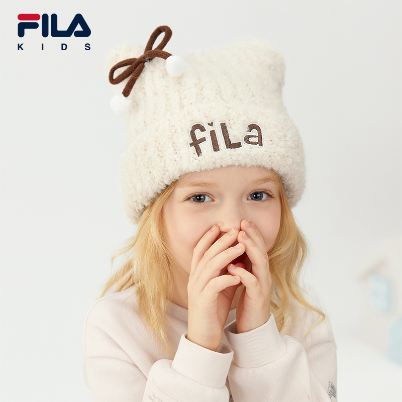 FILAKIDS斐乐女童针织帽