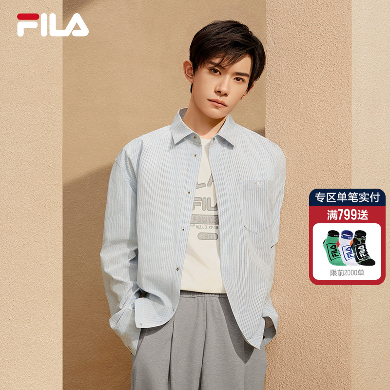 FILA斐乐梭织长袖衬衫