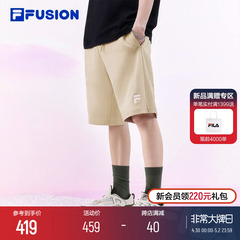 FILA FUSION斐乐潮牌情侣运动短裤男2024夏季新款休闲五分裤女裤