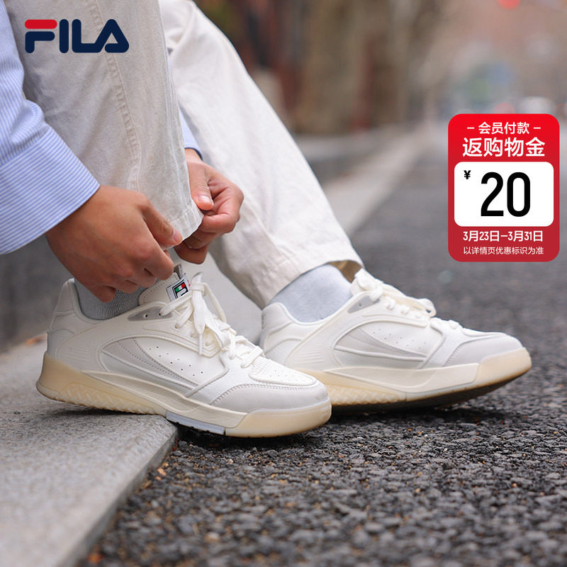 桂冠鞋|王阳同款FILA 斐乐男鞋OLIVE板鞋夏新款小白鞋休闲