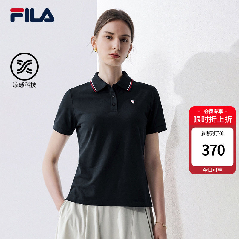 斐乐精英POLO丨FILA凉感舒适POLO26夏季新款女士高级商务短袖