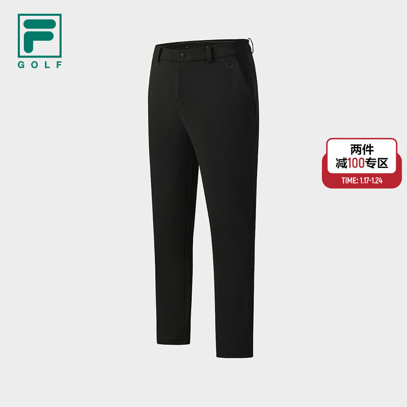 FILA 斐乐官方男士针织长裤2025冬新款高尔夫运动基础裤子直筒裤,运动服/休闲服装,运动长裤,淘宝优惠券,粉丝福利购,淘宝优惠卷