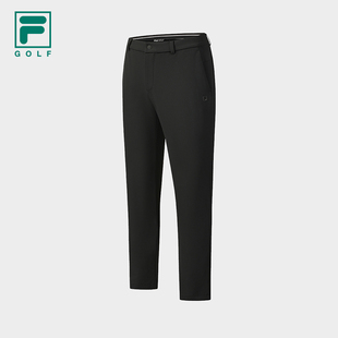 简约基础高尔夫运动直筒裤 FILA 2025冬新款 梭织长裤 斐乐官方男士