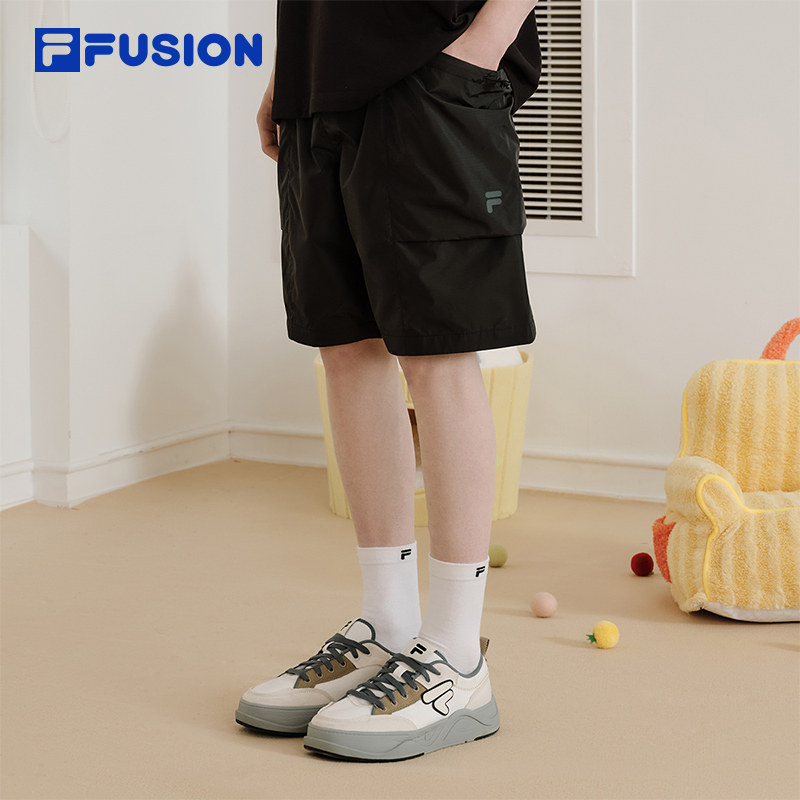 FILA FUSION斐乐潮牌梭织五分裤男2026夏季新款时尚休