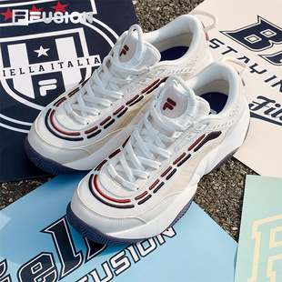 男鞋 复古篮球鞋 2025秋季 新款 子 FILA 休闲鞋 FUSION斐乐潮牌火焰鞋