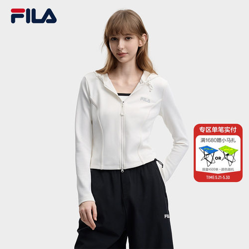 FILA斐乐针织连帽外套