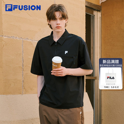 FILAFUSION斐乐男子短袖POLO