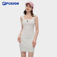 FILA FUSION斐乐潮牌女士连衣裙2025夏季新款时尚休闲吊带裙子