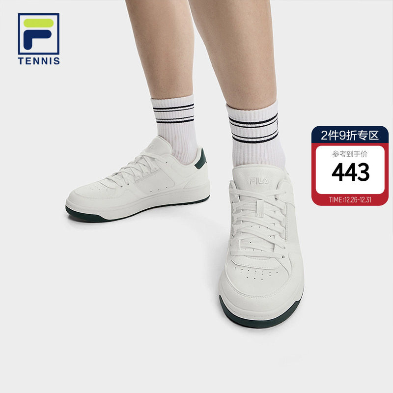 TARGA 1+|FILA 斐乐官方女鞋网球生活鞋2025冬季新款圆盾鞋1+板鞋