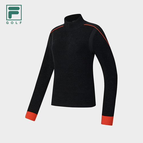 FILA斐乐官方女长袖编织衫高尔夫