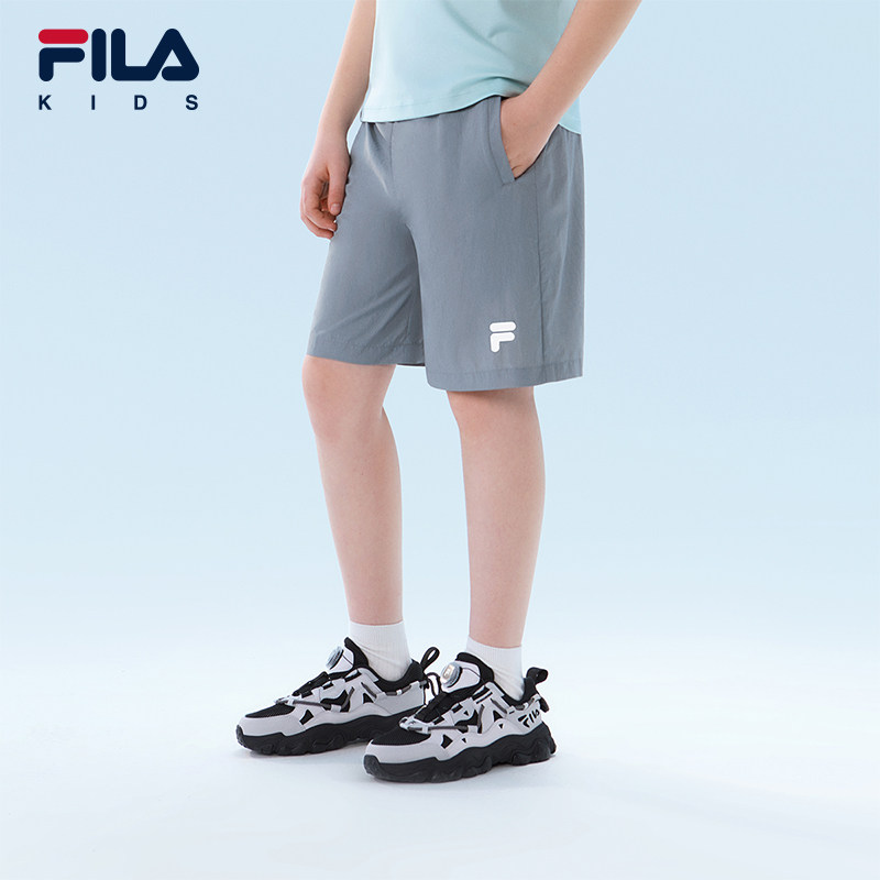 FILA KIDS斐乐童装儿童运动短裤夏季款男女童防晒透气梭织五