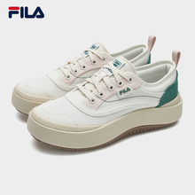 FILA 斐乐官方女鞋新款帆布鞋水母鞋子休闲鞋厚底运动鞋轻便板鞋