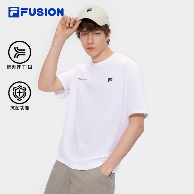 FILA FUSION斐乐潮牌男士速干短袖衫2026夏季新款运动